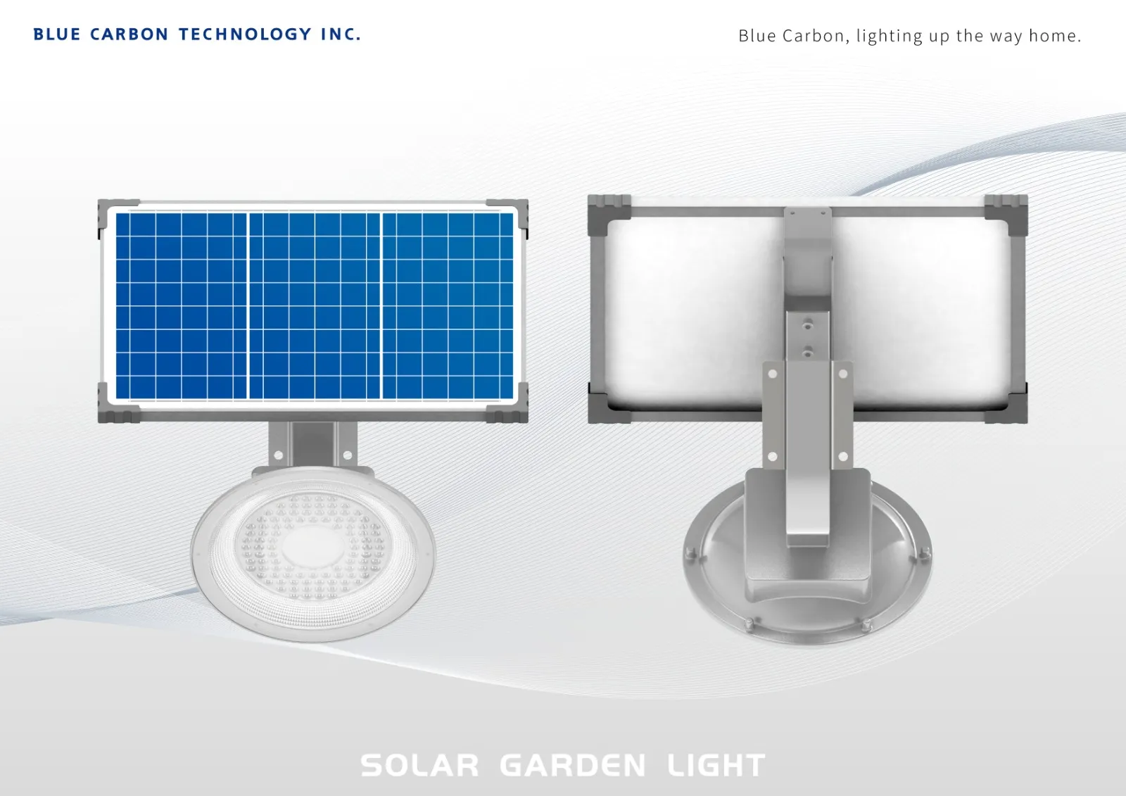 Blue Carbon Solar Advertisement lights